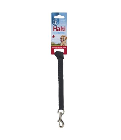 Plain dog lead one size black Halti