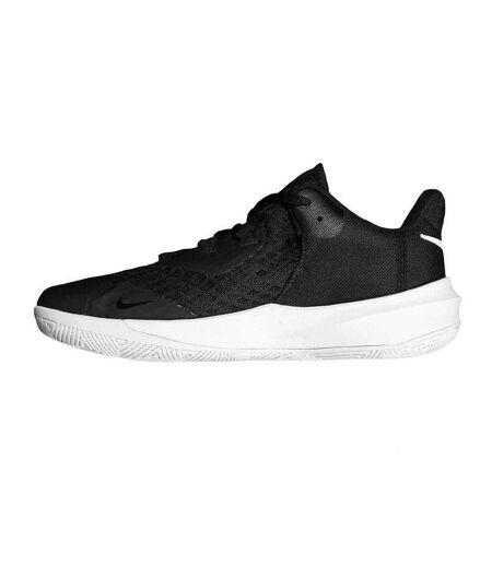 Mens Hyperspeed Court Leather Trainers Black White Nike