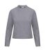Womens/ladies Lizanna Knitted Mock Neck Top Grey Marl Trespass-2