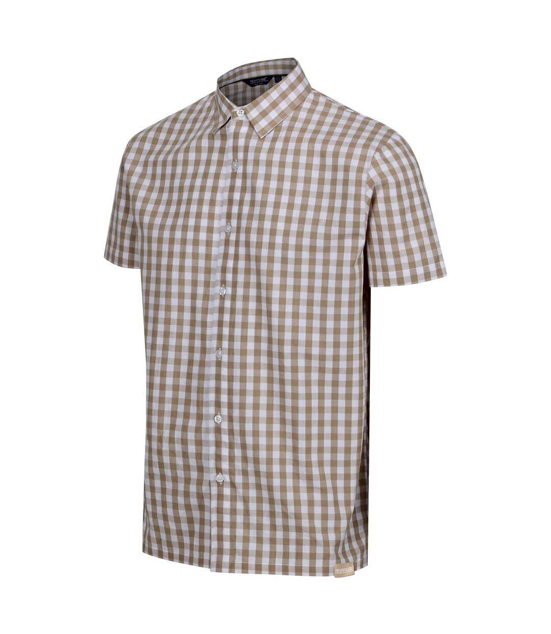 Mens denmoor checked shirt oat/white Regatta