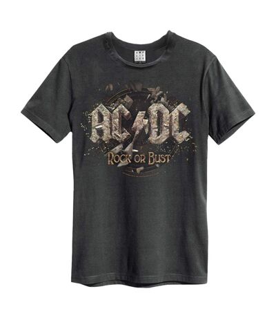 T-shirt rock or bust adulte charbon Amplified