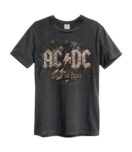 Amplified - T-shirt ROCK OR BUST - Adulte (Charbon) - UTGD1529