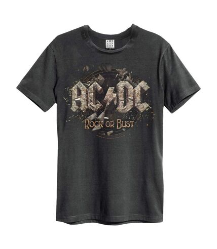 T-shirt rock or bust adulte charbon Amplified