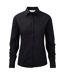 Chemisier À Manches Longues 100% Coton Femme Noir Jerzees-1