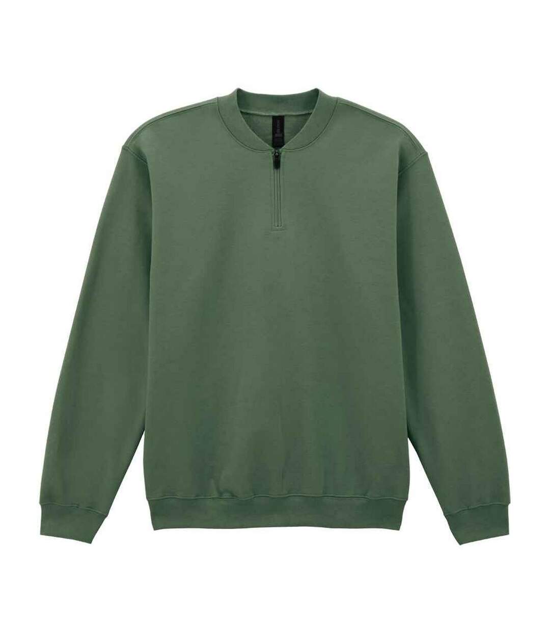 Unisex Adult Softstyle Midweight Quarter Zip Sweatshirt Military Green Gildan-1