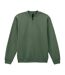 Unisex Adult Softstyle Midweight Quarter Zip Sweatshirt Military Green Gildan-1