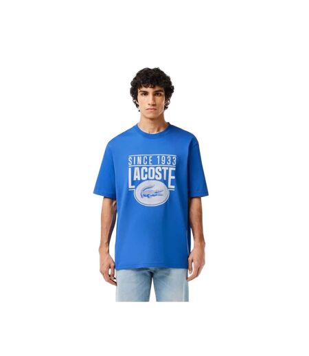T-shirt Homme Bleu Lacoste