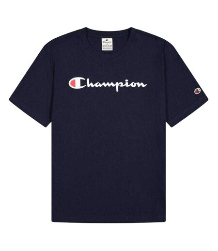 T-shirt Motif/style Logo Homme Bleu Marine Champion