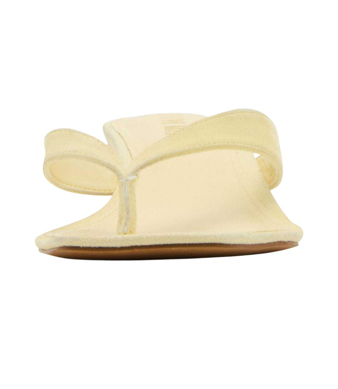 Womens/ladies Kitten Heel Thong Yellow Steve Madden-4