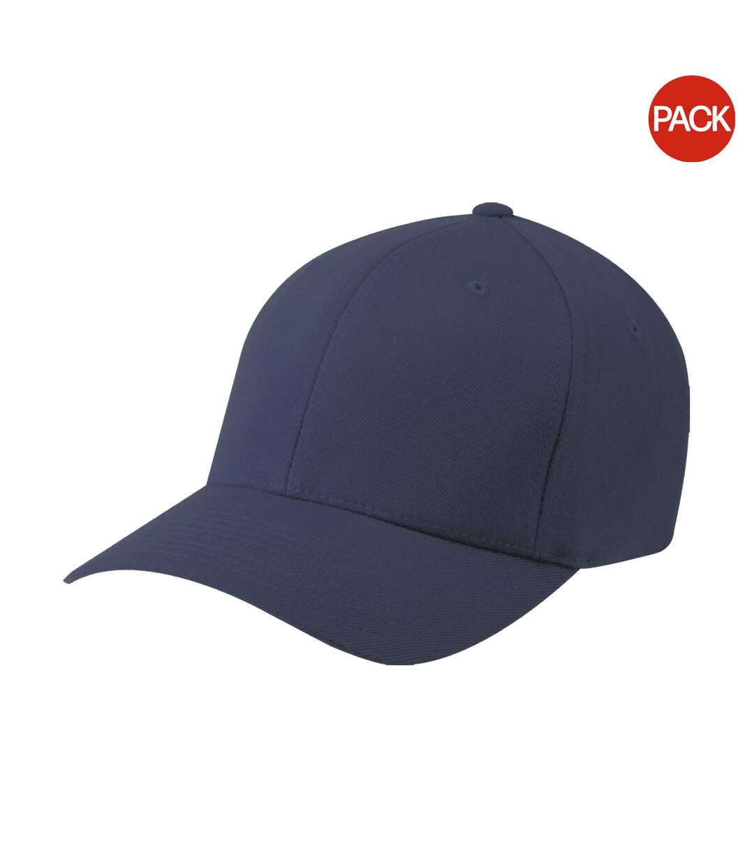 Yupoong Mens Flexfit Fitted Baseball Cap (Pack of 2) (Navy) - UTRW6703-1