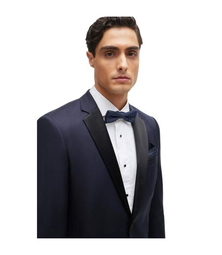 Ensemble cravate et mouchoir de poche homme taille unique bleu foncé Boss