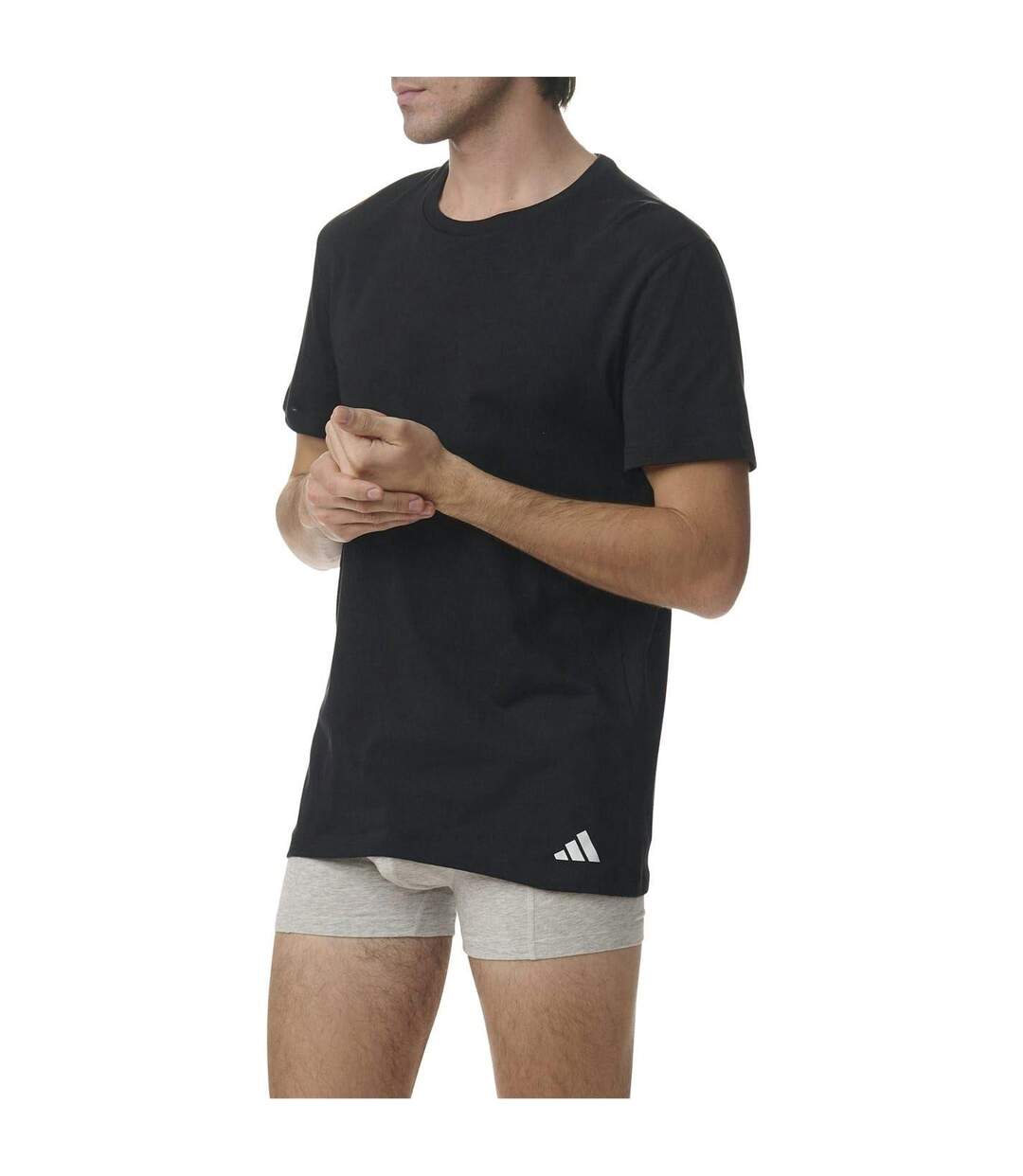Lot De 3  T-shirts Homme Noir Adidas-4