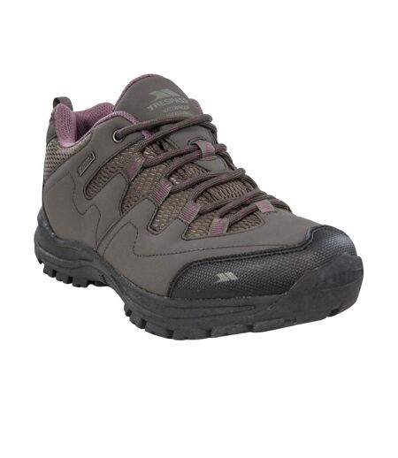 Womens/ladies Mitzi Low Cut Hiking Shoes Coffee Trespass