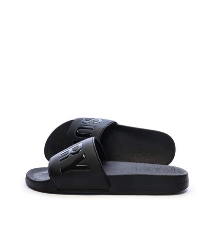 Claquettes noir homme superdry  pool slide