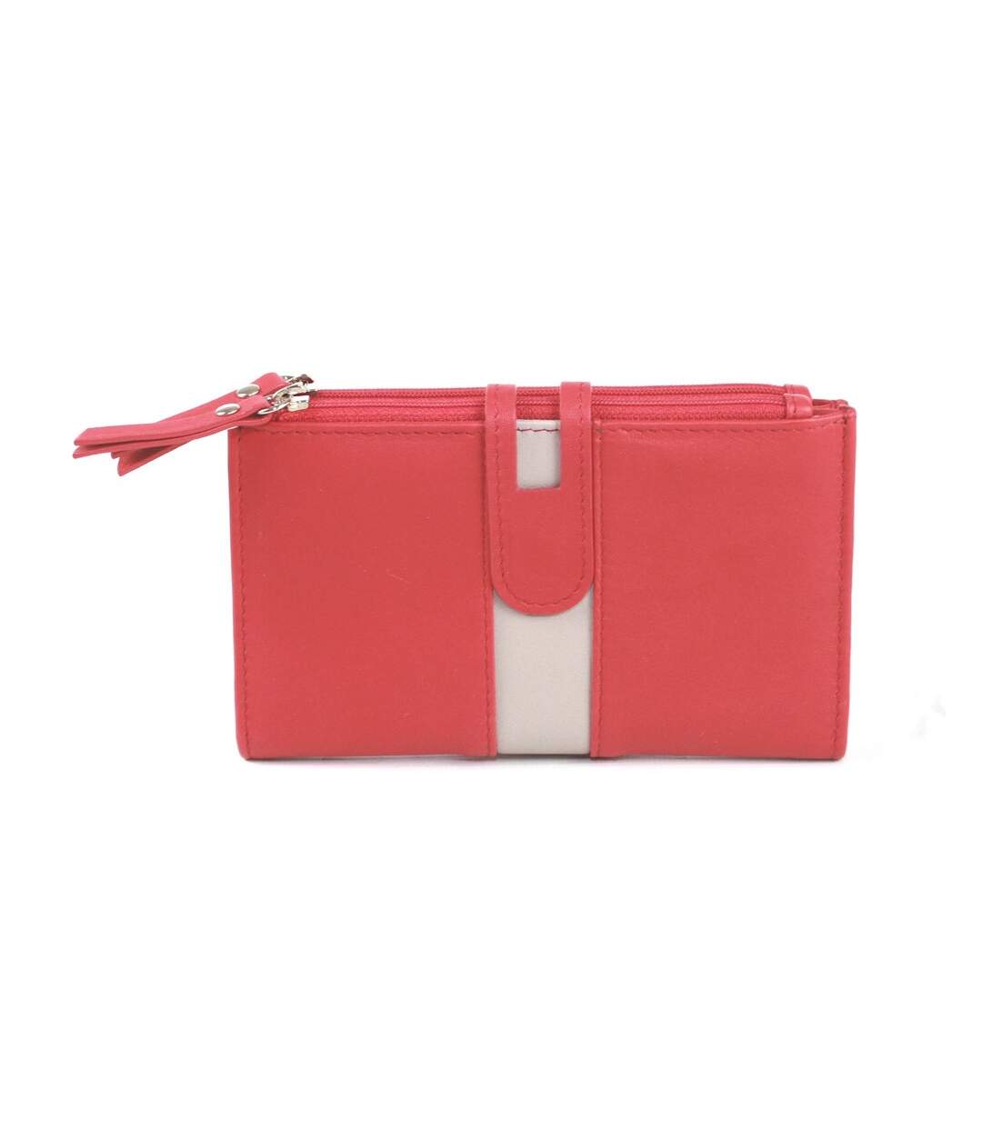 Porte-monnaie Ottilie Femme Taille Unique Corail Foncé Blanc Cassé Eastern Counties Leather-1