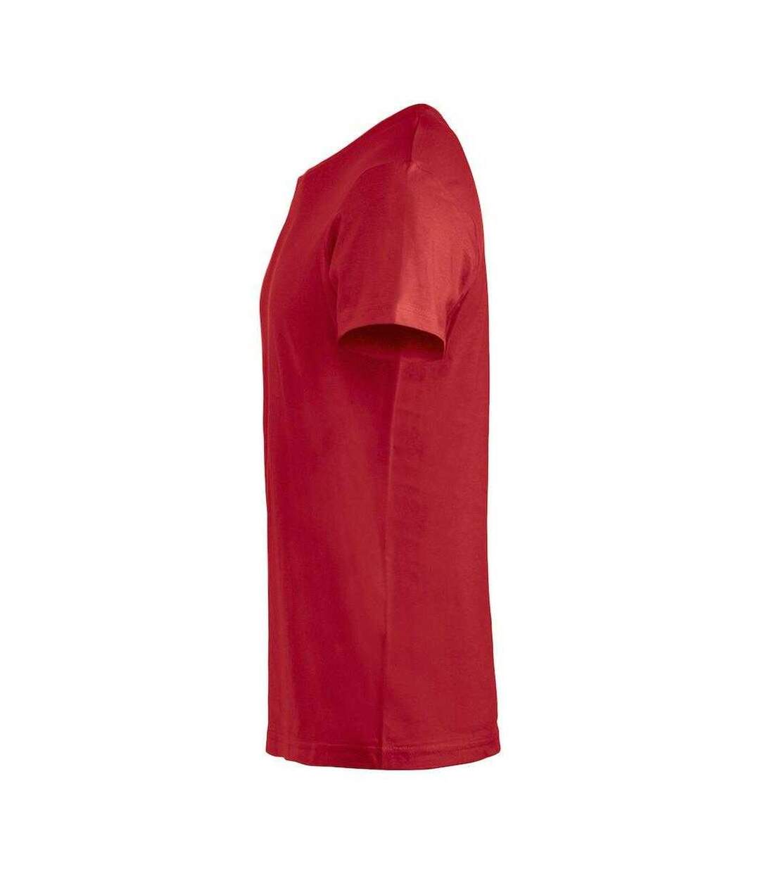 T-shirt Basic Homme Rouge Clique-3