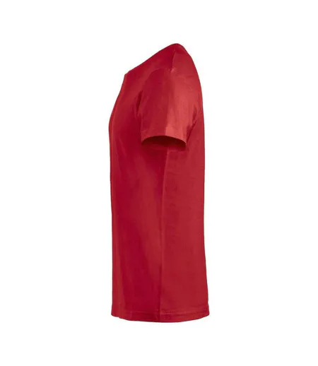 T-shirt Basic Homme Rouge Clique