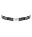 Mens Polished Metal Two Tone Bracelet One Size Silver Black Maserati-4