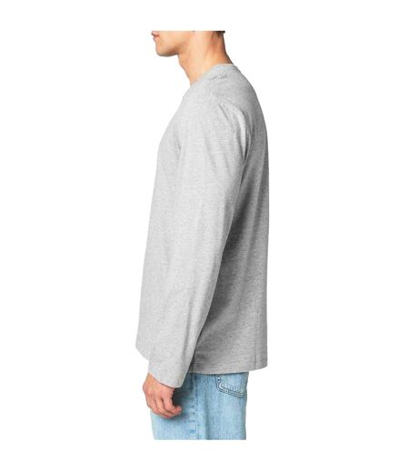Mens Logo Cotton Long-sleeved Polo T-shirt Grey Heather Ralph Lauren