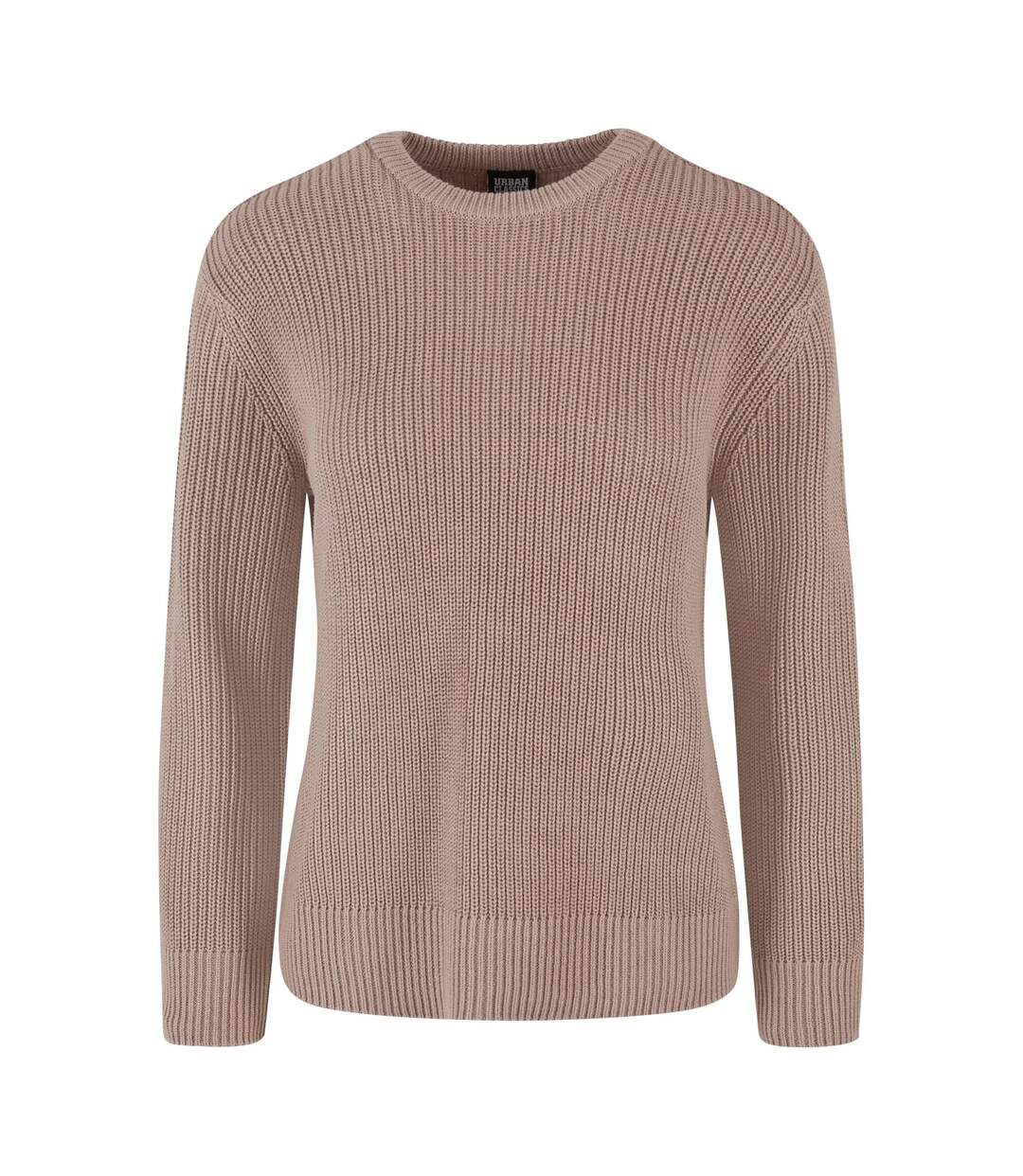 Sweat Motif/style Côtelé Femme Rose Pâle Urban Classics-1