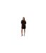 Womens/ladies Short-sleeved T-shirt Dress Black Calvin Klein-1