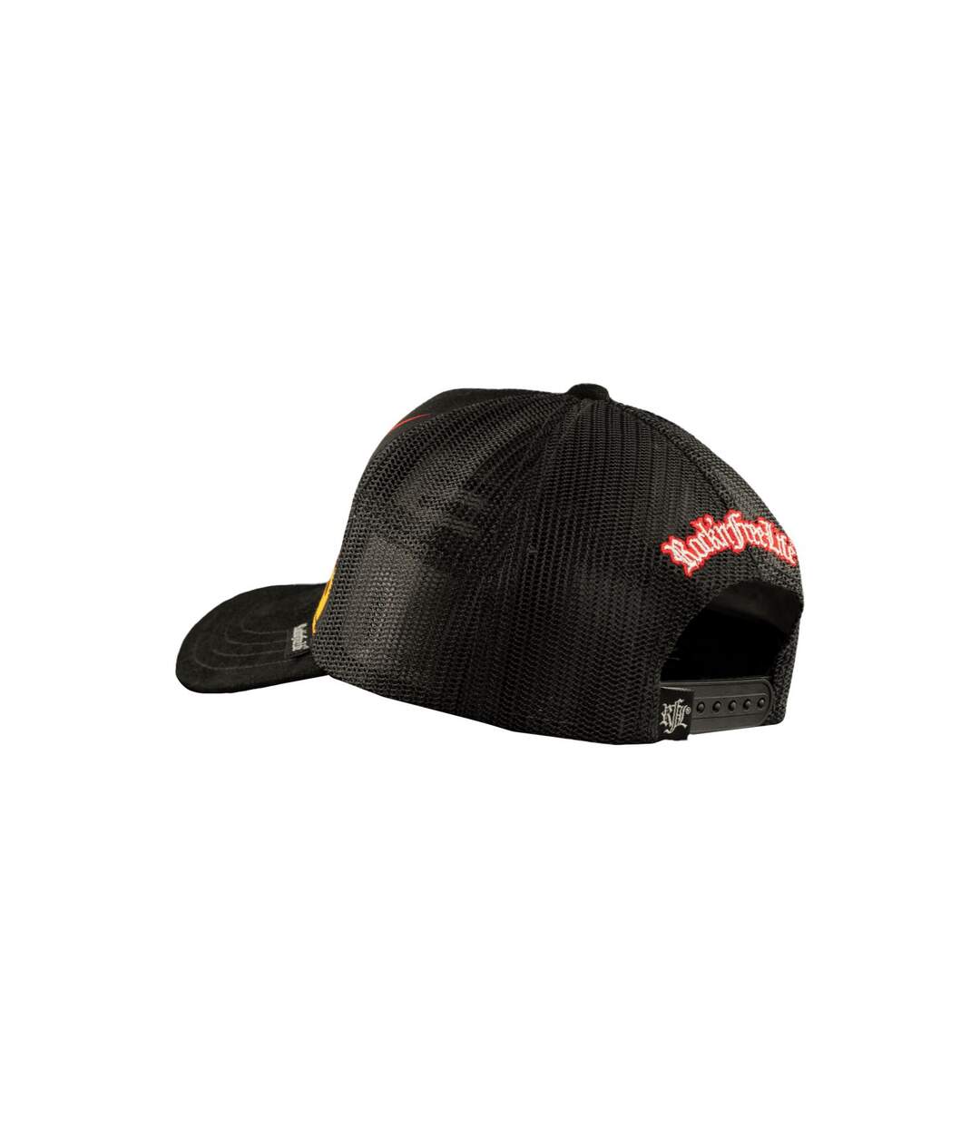 Casquette trucker avec filet bi-matière Burning Rock'n Free Life-3