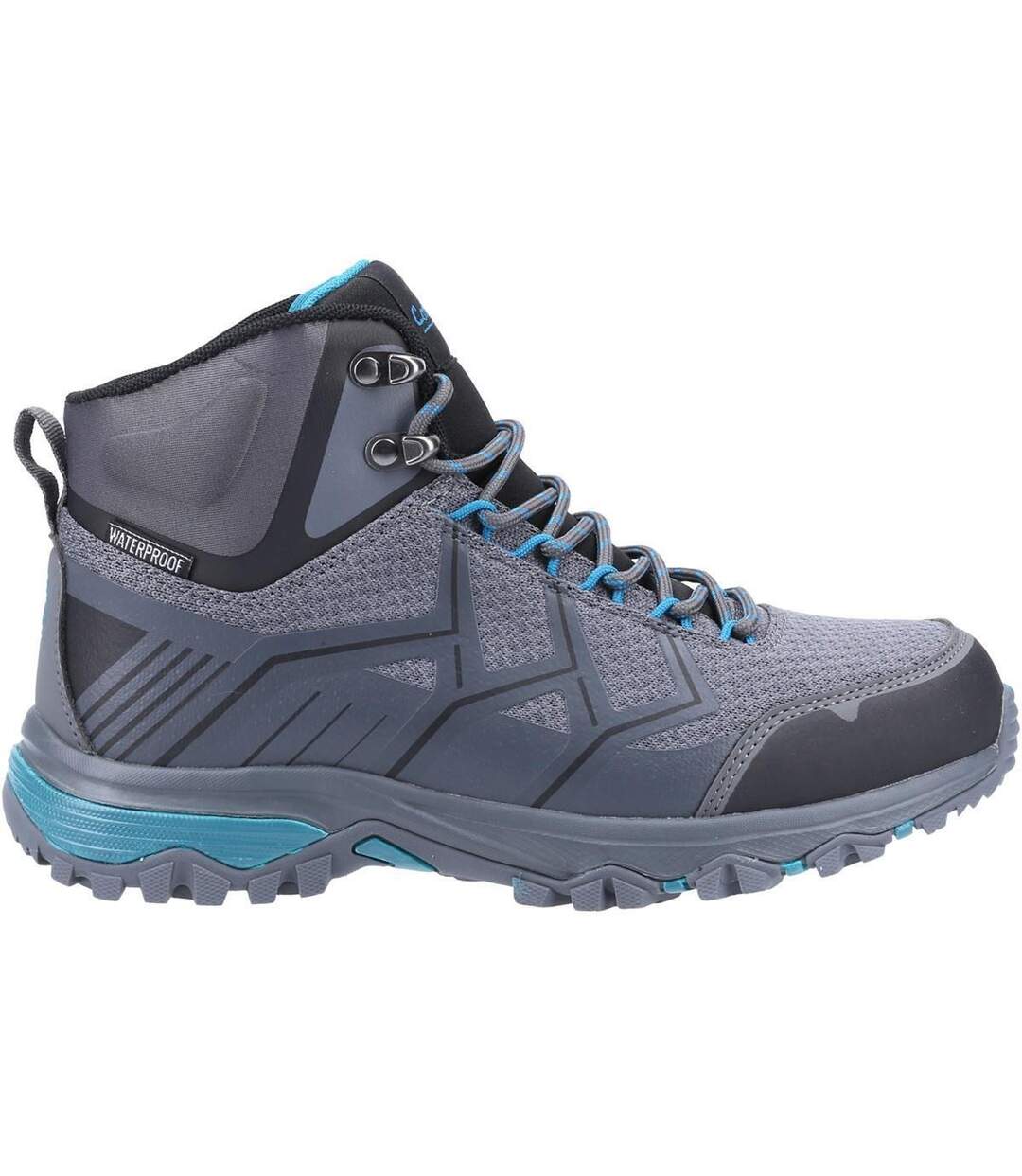 Womens/ladies wychwood hiking boots grey/blue Cotswold-3