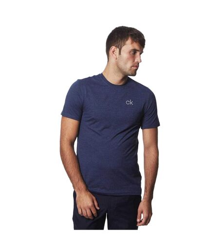 Mens Newport Golf T-shirt Navy Marl Calvin Klein