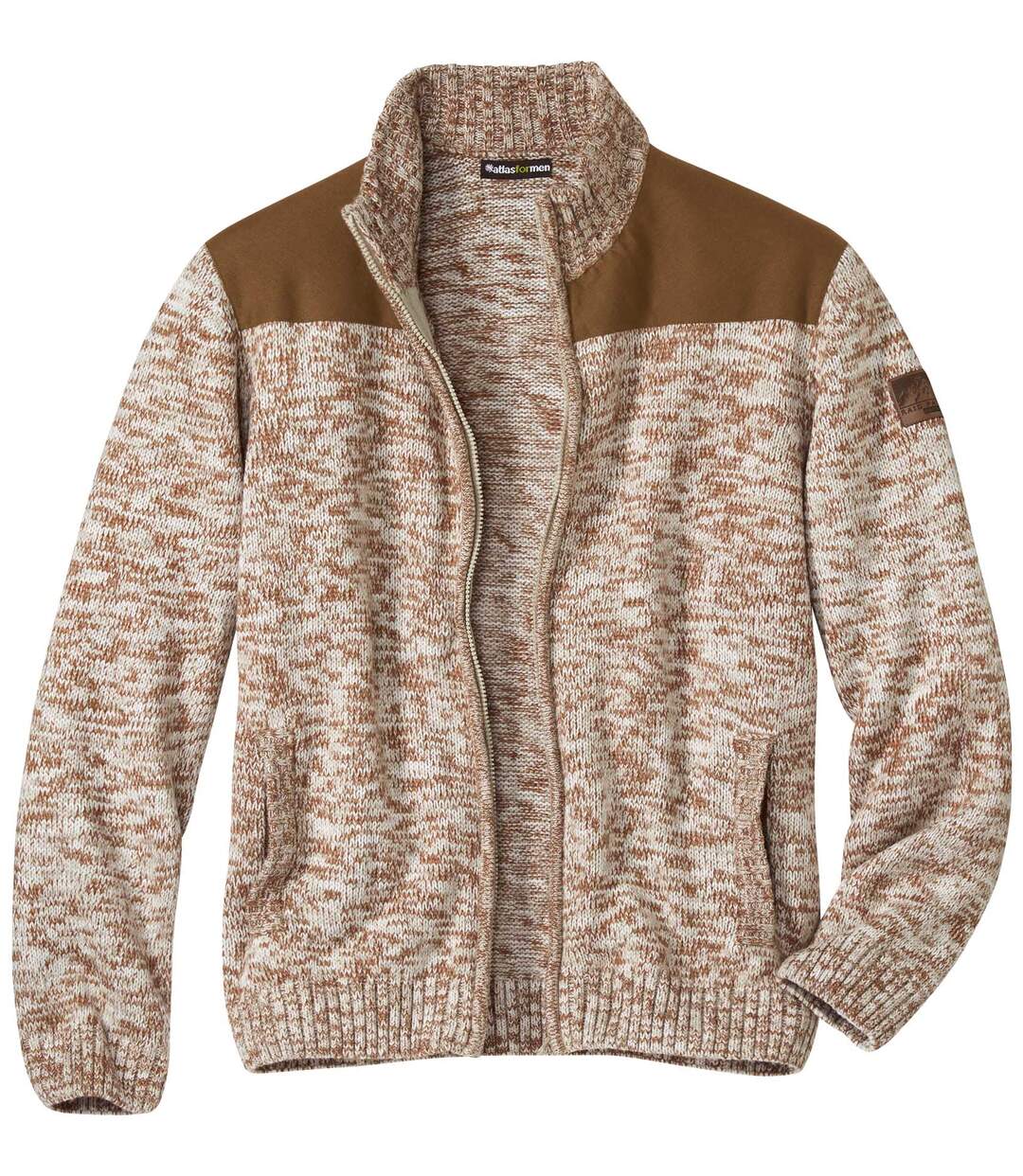 Casual-chic vest van gemêleerd tricot  Atlas For Men