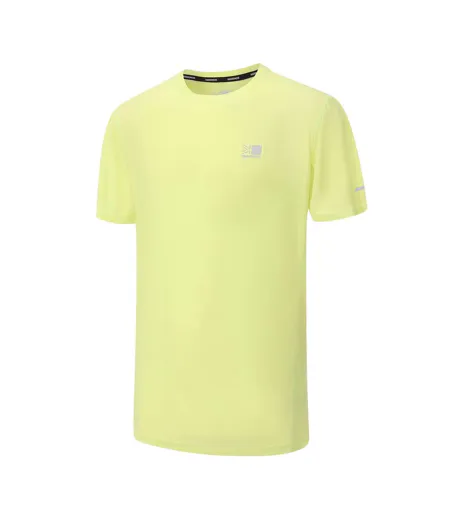 T-shirt Course À Pied Homme Jaune Clair Vif Karrimor