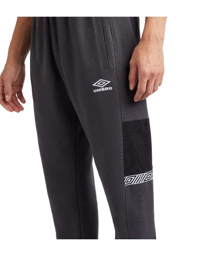 Umbro Mens Sports Style Club Sweatpants (Woodland Grey/Black) - UTUO1990