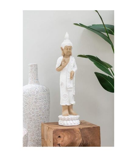 Vase Déco en Ciment Lauwra 100cm Blanc