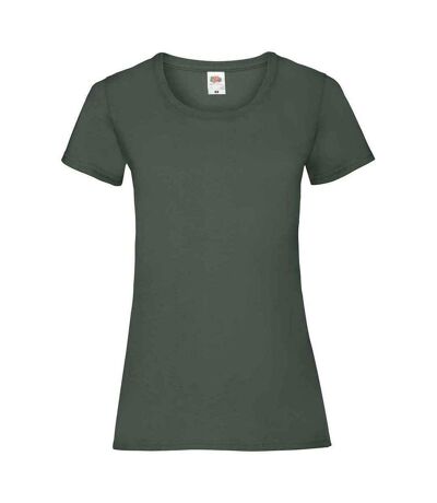 T-shirt valueweight femme vert bouteille Fruit of the Loom