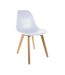 Chaise scandinave coque polypropylène (Lot de 4) Blanc