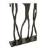 Statue Famille en Métal Ensemble 122cm Noir-2