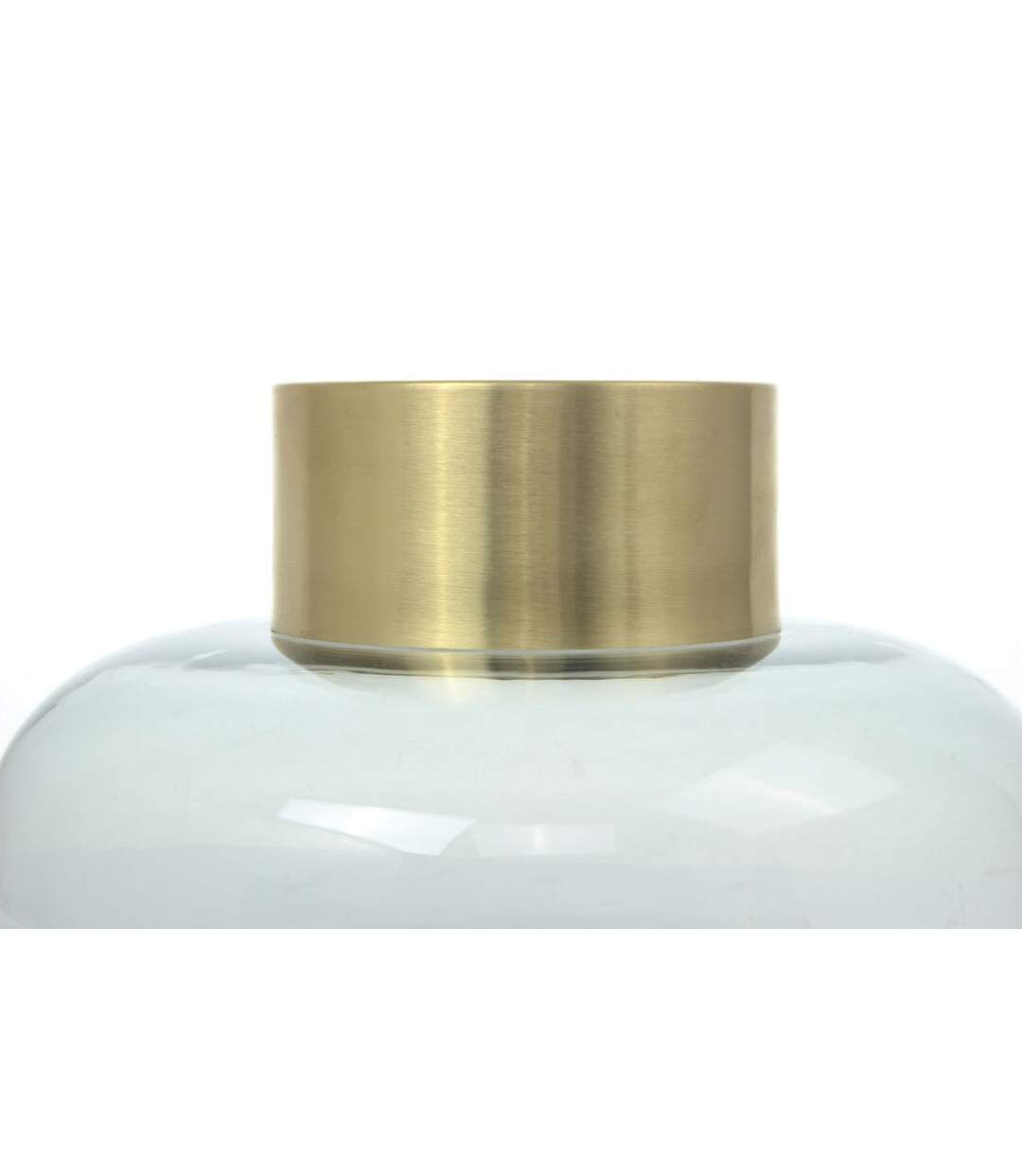 Vase Design en Verre Saigon 23cm Gris & Or-2