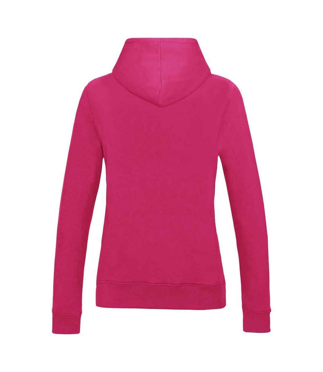 Sweat À Capuche College Femme Rose Vif Awdis-2