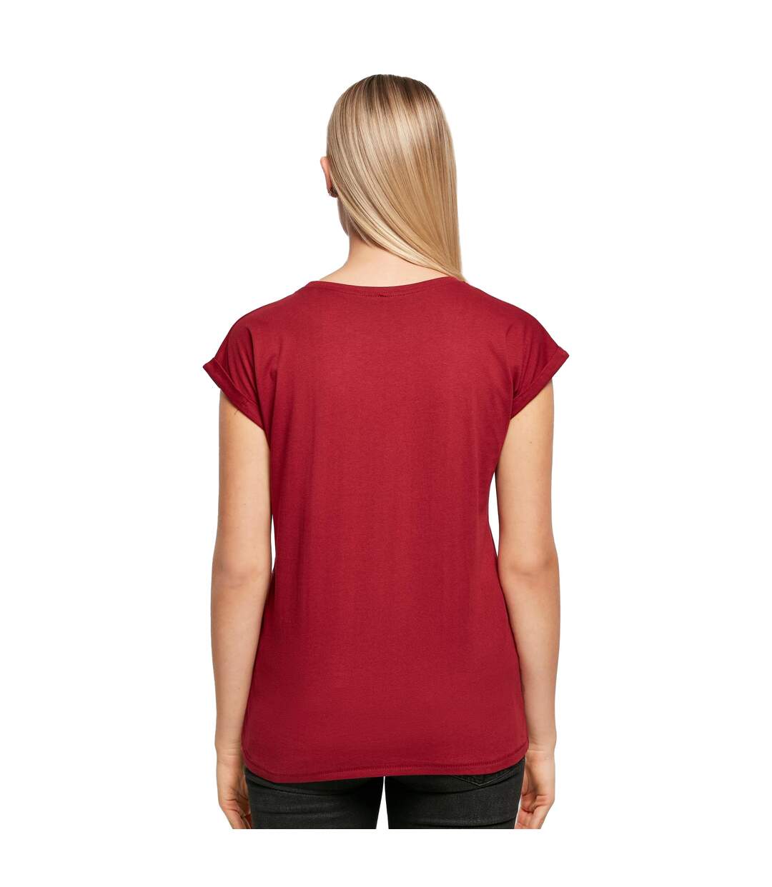 T-shirt femme bordeaux Build Your Brand