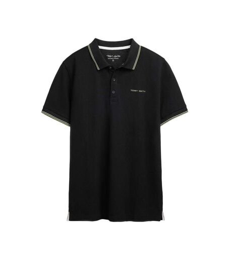 Polo noir/kaki homme teddy smith pasian 2 - 3xl