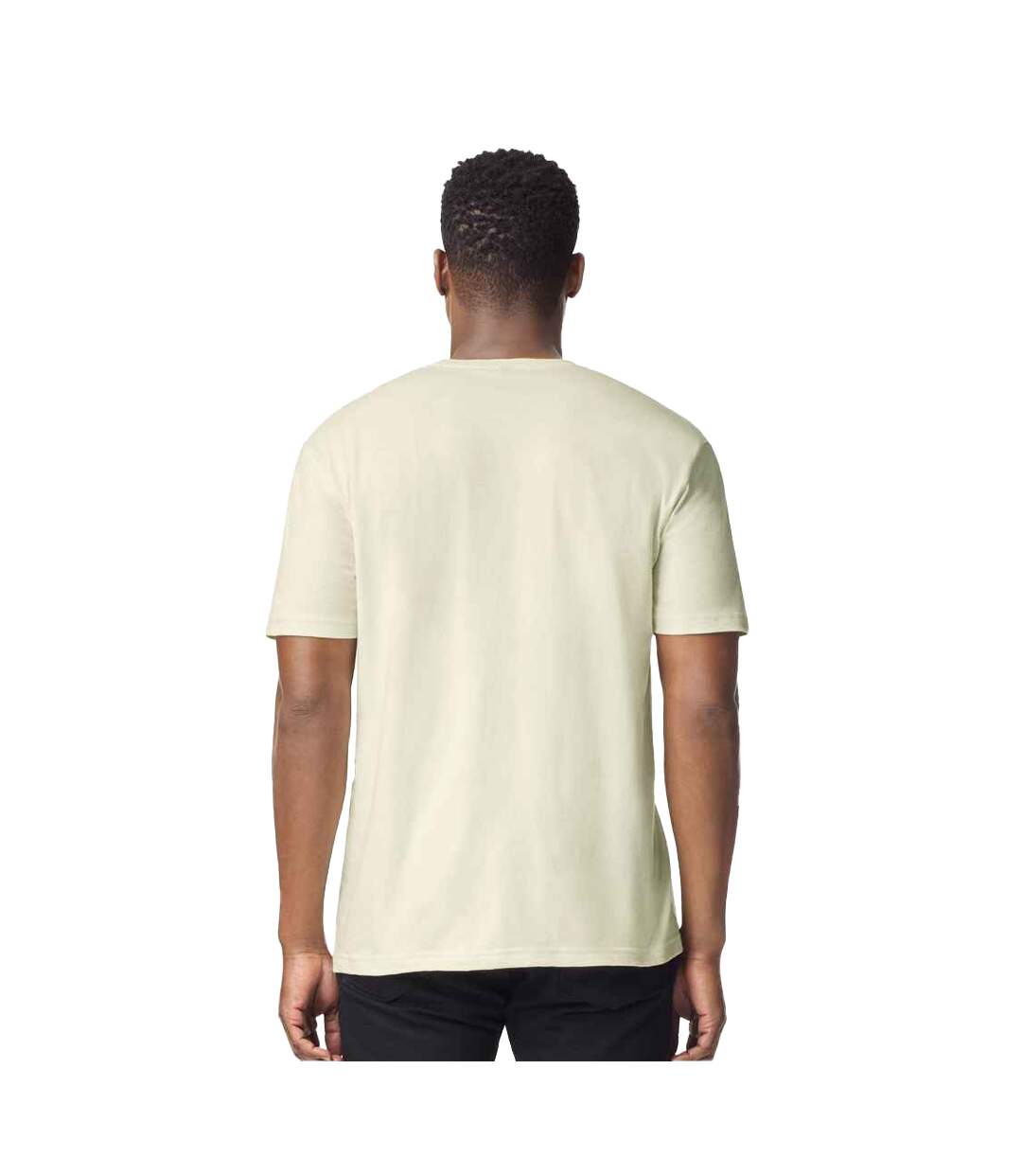 T-shirt Manches Courtes Softstyle Homme Blanc Cassé Gildan-2