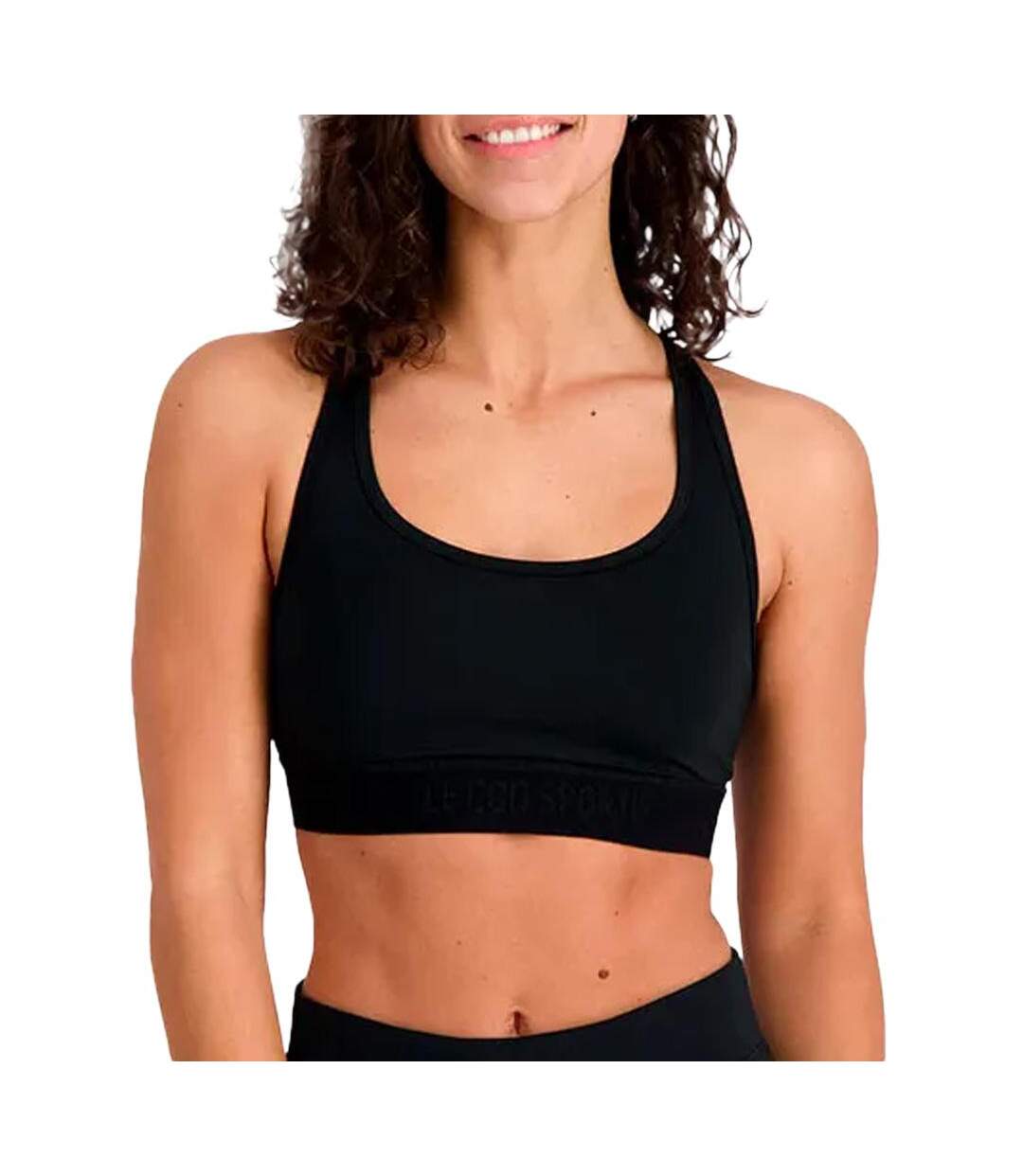 Brassière de sport noir femme le coq sportif training-1
