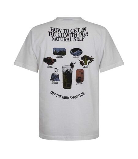 T-shirt Motif/style Imprimé Au Dos Smoothie Homme Blanc Daily Paper