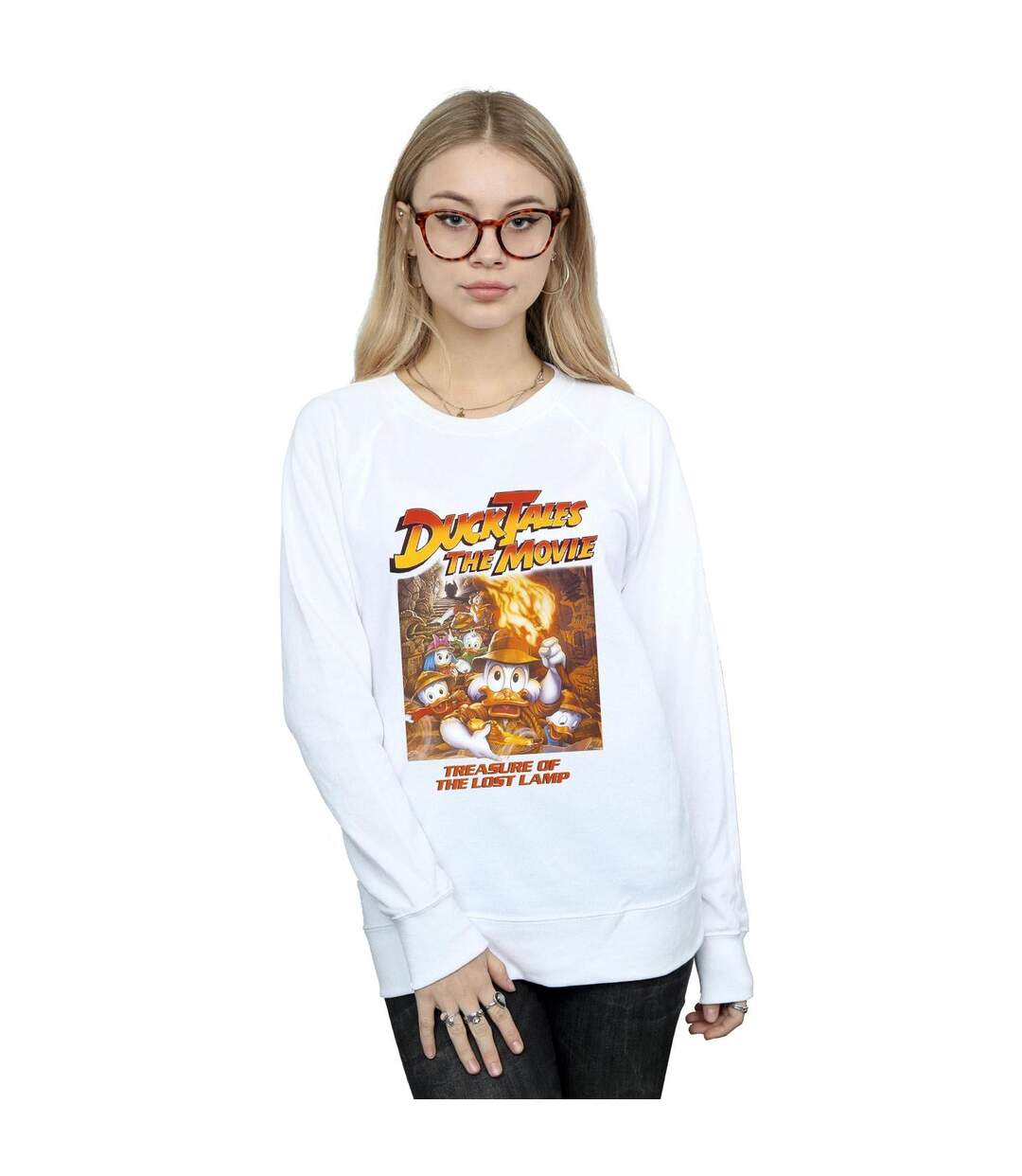 Disney Sweatshirt Duck Tales The Movie Femme/Ladies (Blanc) - UTBI47587-2