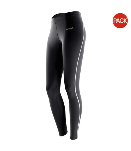 Lot de 2  leggings de sport femme noir Spiro