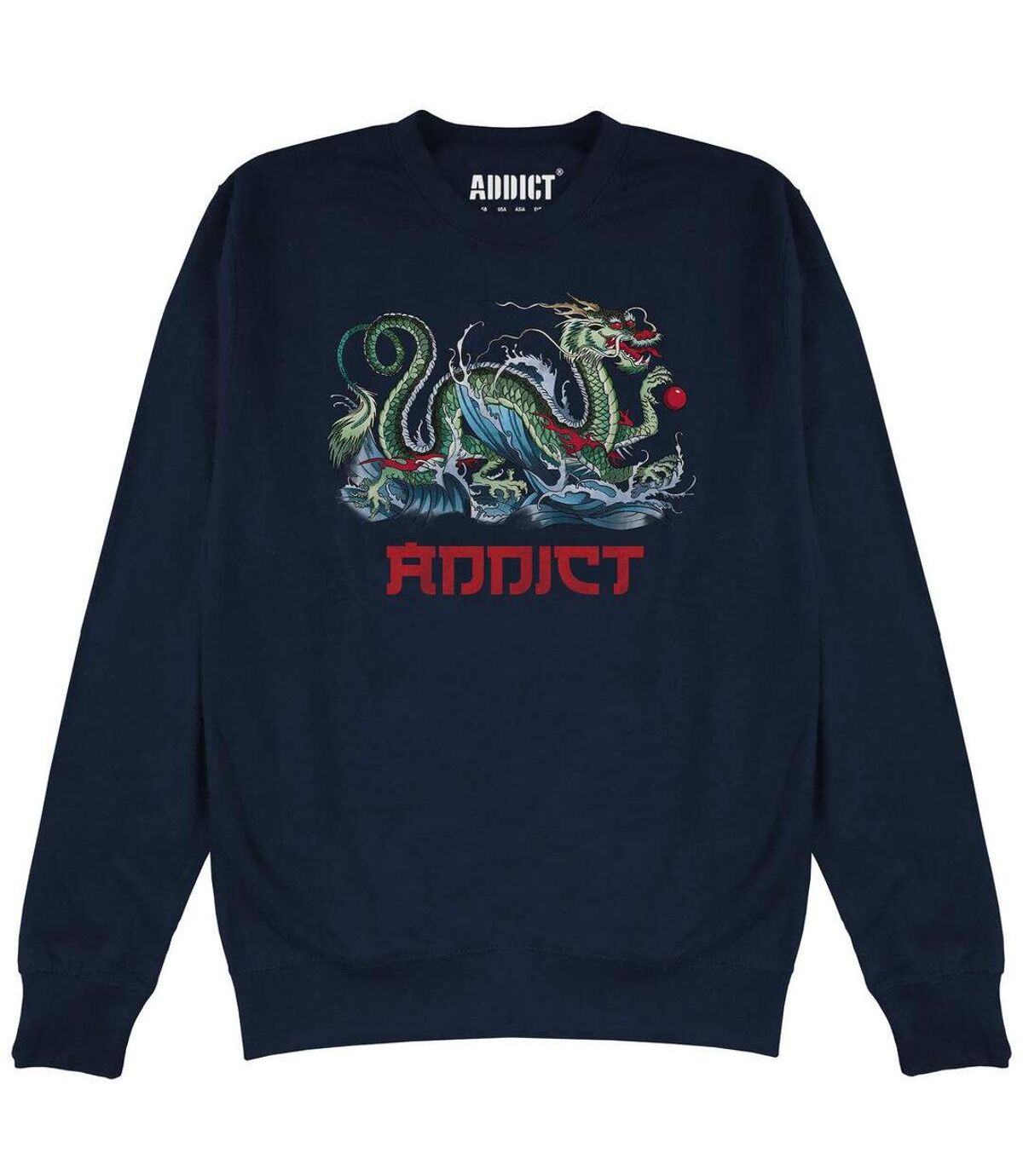Addict Unisex Adult Azure Ink Sweatshirt (Navy)