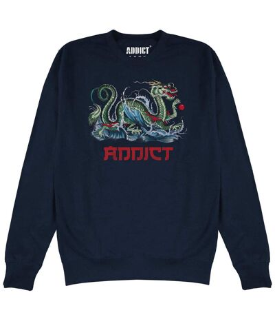 Addict Unisex Adult Azure Ink Sweatshirt (Navy) - UTAD106