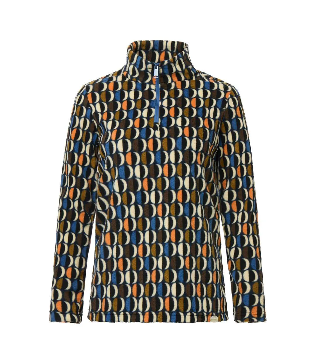 Womens/ladies Orla Kiely Oval Half Zip Fleece Top Navy Multicoloured Regatta-2
