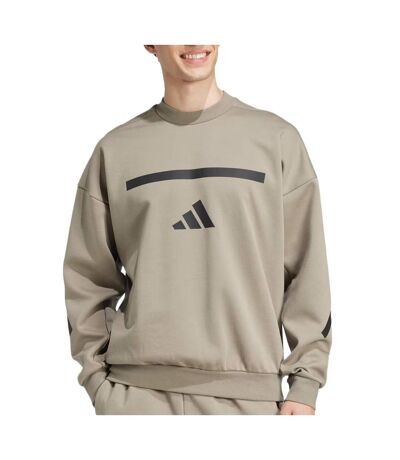 Sweat marron homme adidas je3076