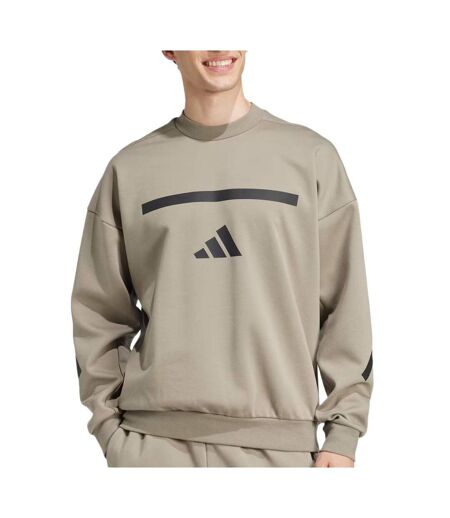 Sweat marron homme adidas je3076