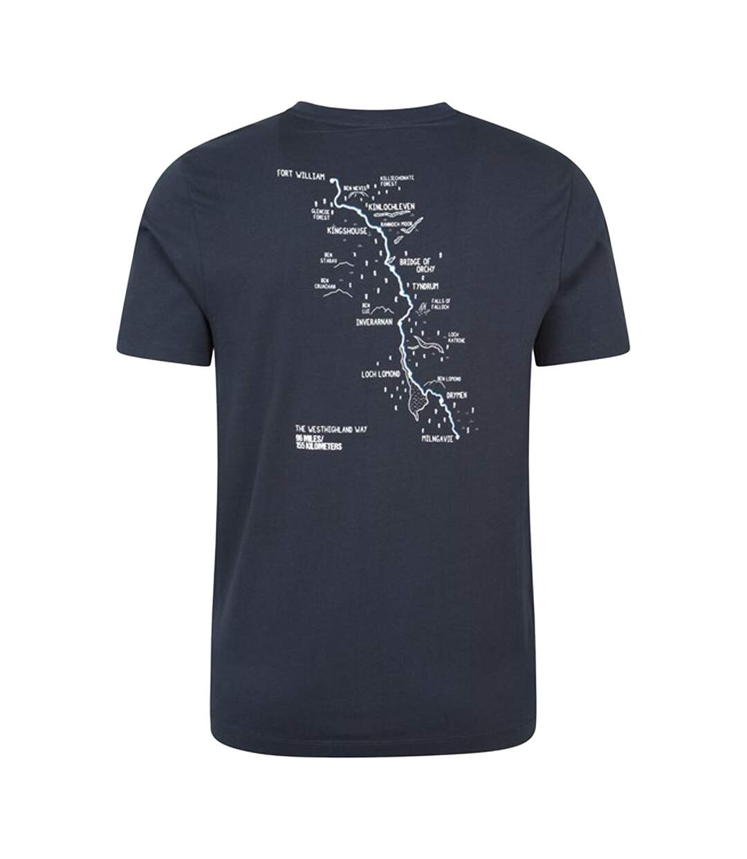 Mens west highlands short-sleeved t-shirt navy Mountain Warehouse-2